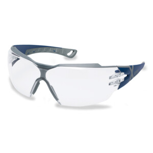 9198-300 UVEX PHEOSCX2 BLUE/GREY, CLEAR SV SAPPHIRE (HC3000) LENS SAFETY GLASSES