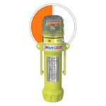 UB293AW (AT293AW) EFLARE BEACON EMERGENCY SERVICES 8 LED; AMBER/WHITE; 200mm AA BATTERIES DUAL FLASH PATTERN